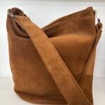 Sandra bucketbag camel suede