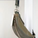 Ivory olive belt bag