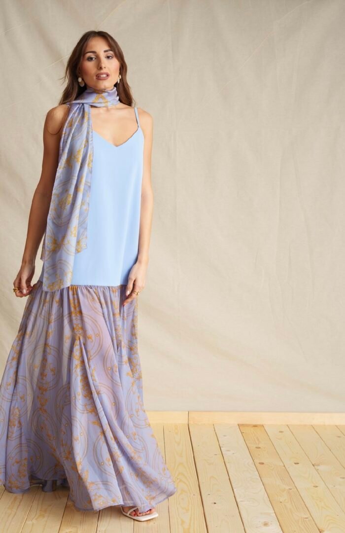 Light Blue Maxi Dress - Image 3