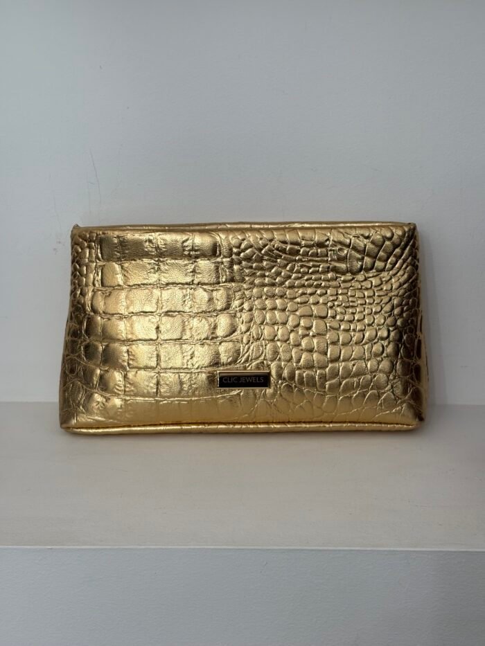 Emma gold clutch bag - Image 1