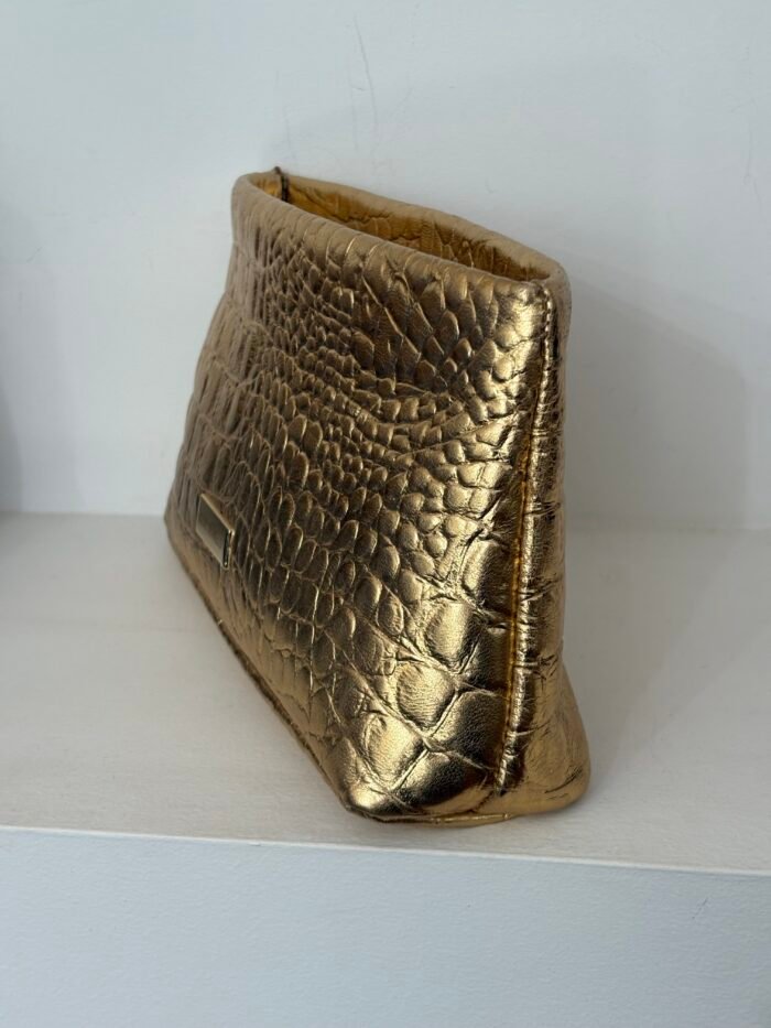 Emma gold clutch bag - Image 2