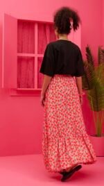 Kiara Skirt Vis Pink Cherries - Image 2