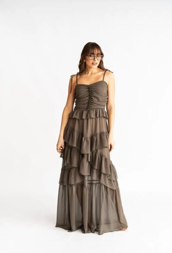 Olive maxi dress - Image 1