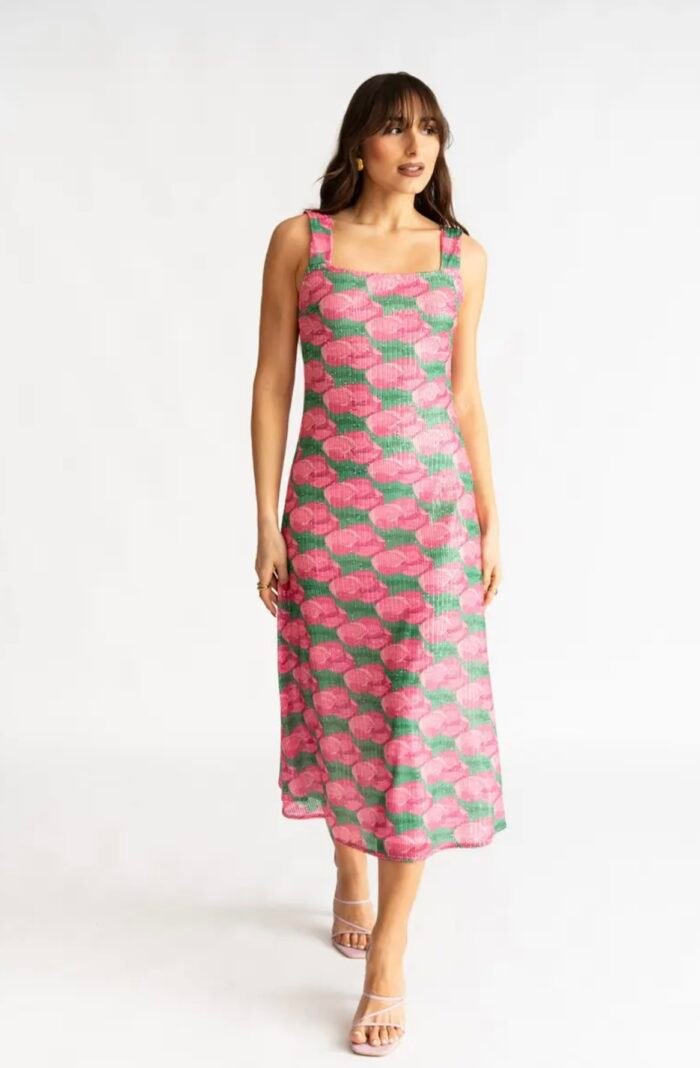 Pink Tulip Glam Backless Dress - Image 1