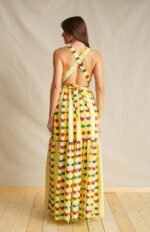 Retroholic Yellow Maxi Dress - Image 2
