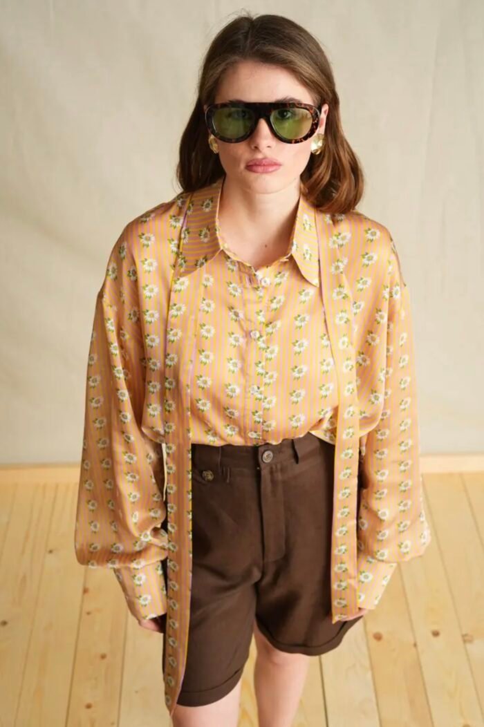 Orange Lora Oversized Shirt - Image 1