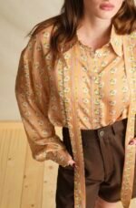 Orange Lora Oversized Shirt - Image 2