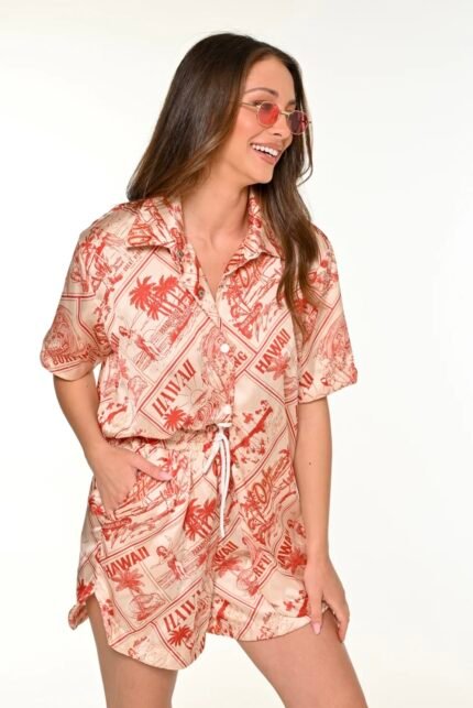 Hawaii satin set
