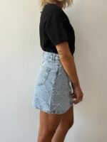 Jean skirt with patches - Image 3