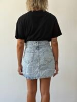 Jean skirt with patches - Image 4