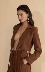 Cocoa Fringe Blazer - Image 3