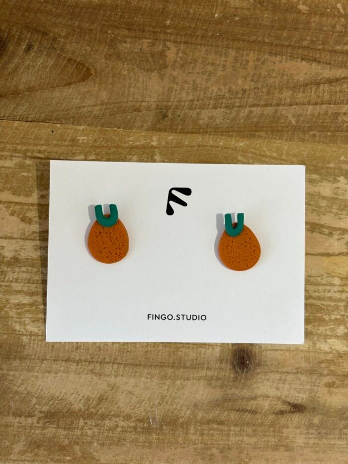 Orange earrings - Image 1