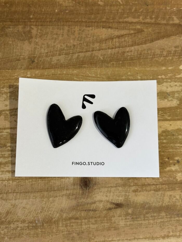 Black big earrings - Image 1