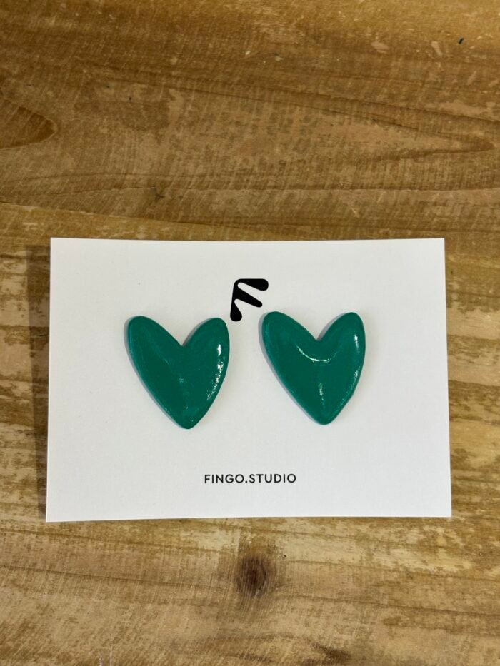 Green big hearts - Image 1