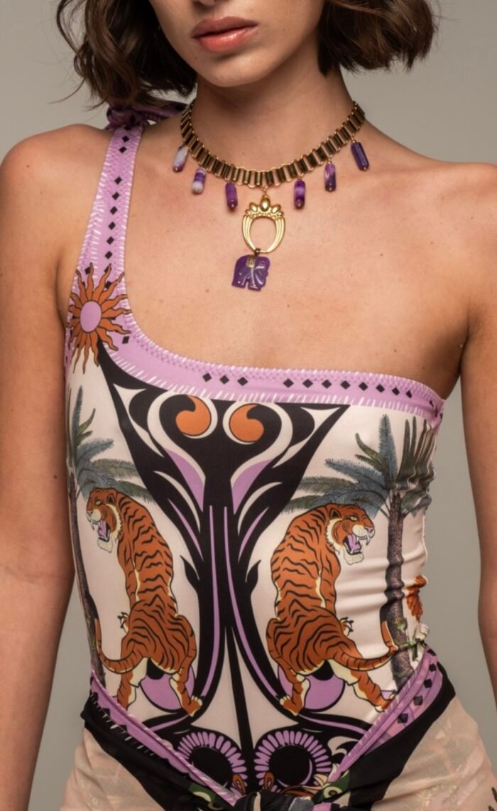 ANCESTRESS ONE SHOULDER SWIMSUIT - Image 2