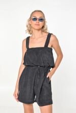 Black towel jumpsuit