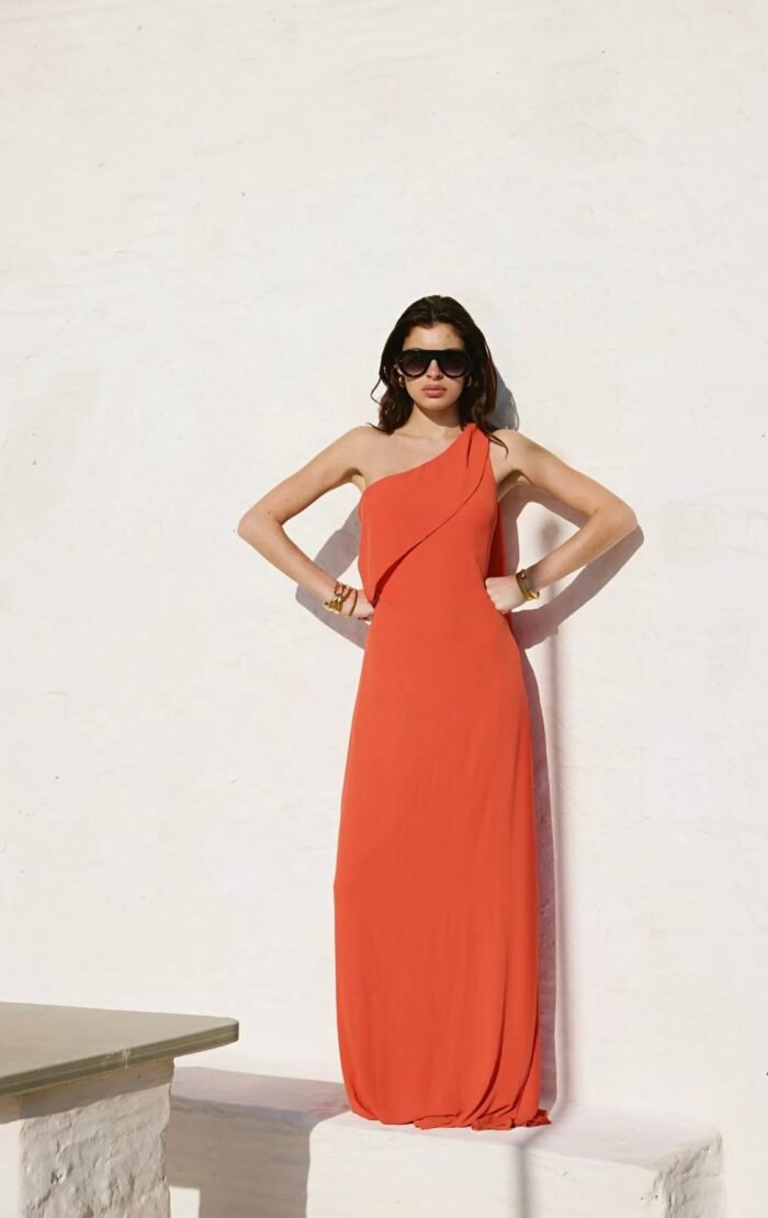 Solstice Dress Burnt Orange - Image 1