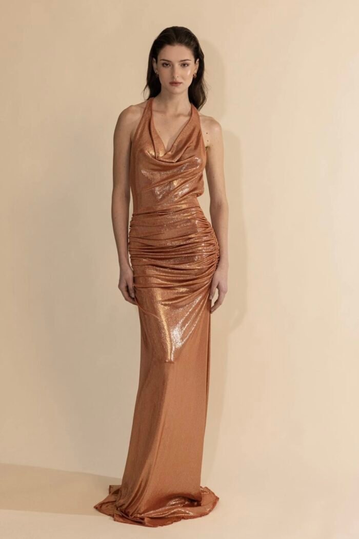 Deos Dress Shimmer Orange - Image 1