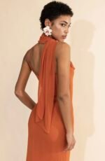 Calista Maxi Dress Burnt Orange - Image 4