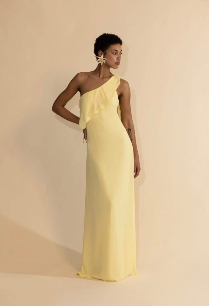 Solstice Butter Yellow Dress - Image 1