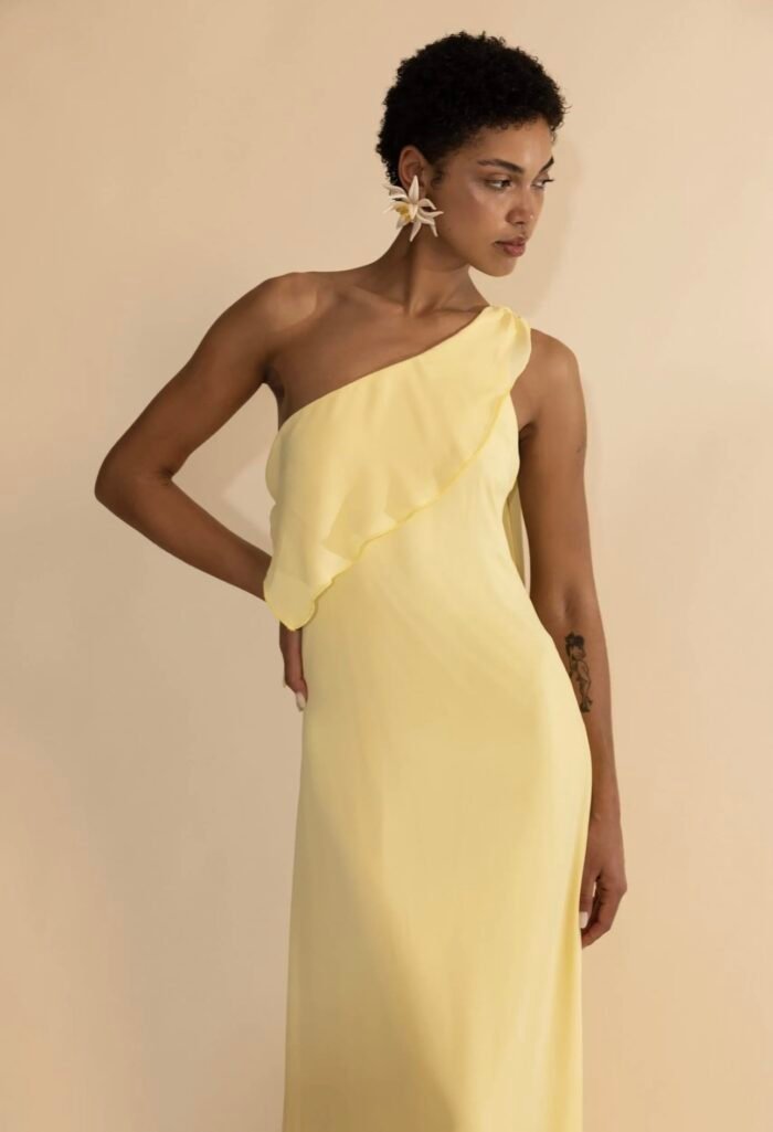 Solstice Butter Yellow Dress - Image 3