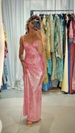 Scarlet O'Hara Pink Dress - Image 4