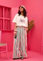 Lora Pants Red Green Stripes - Image 2