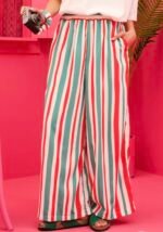 Lora Pants Red Green Stripes