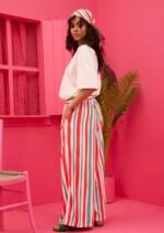 Lora Pants Red Green Stripes - Image 3