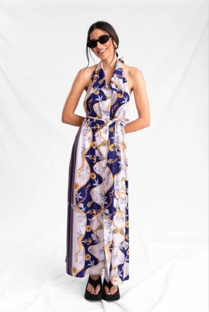 Moon Shell Backless Dress