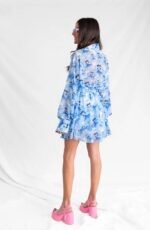 Blue Flax Mini Skirt - Image 2