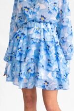 Blue Flax Mini Skirt - Image 4
