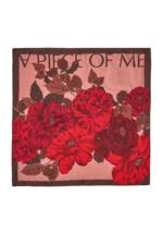 Red flowers scarf