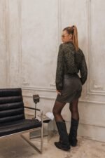 Olive leopard shirt - Image 2