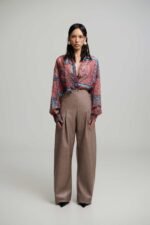 Nadiya barrel faux leather pants