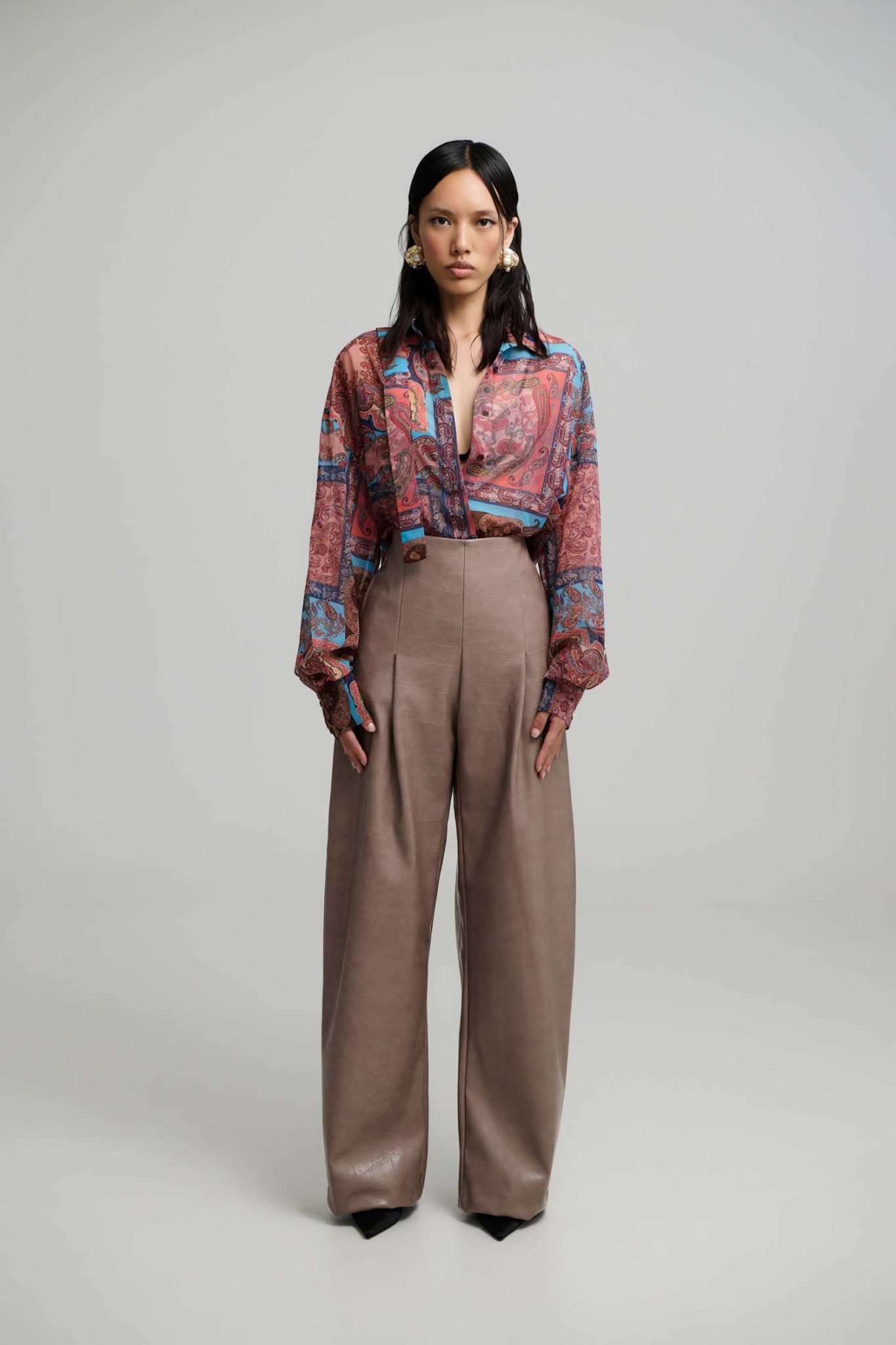 IMG_6018 Nadiya barrel faux leather pants - Image 1