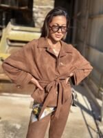 Chocolate Suede coat