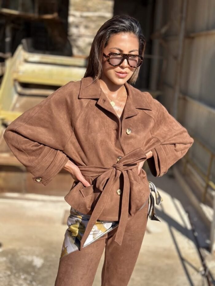 Chocolate Suede coat - Image 1