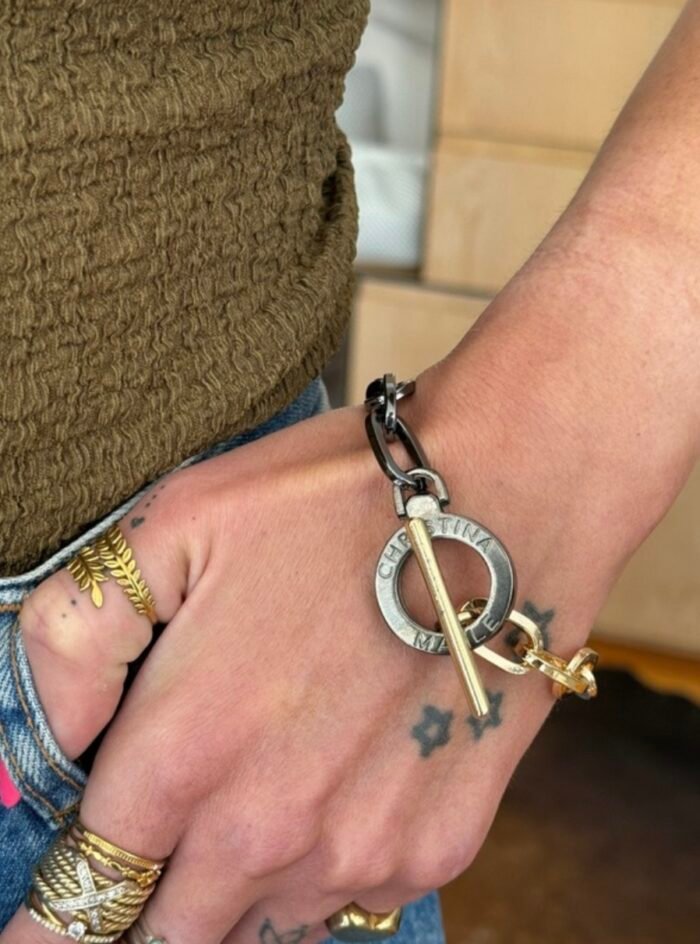 Black/gold bracelet chain - Image 1