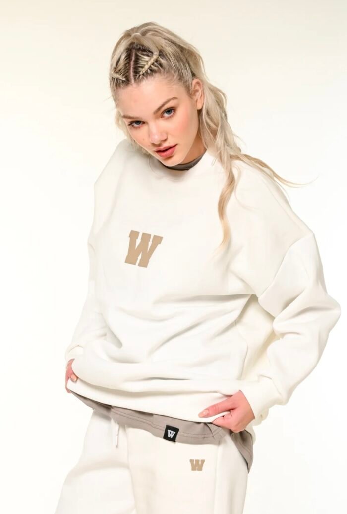 W white hoodie - Image 1