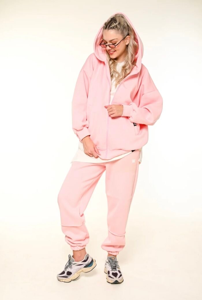 W pink hoodie jacket - Image 2