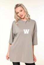 W grey t-shirt