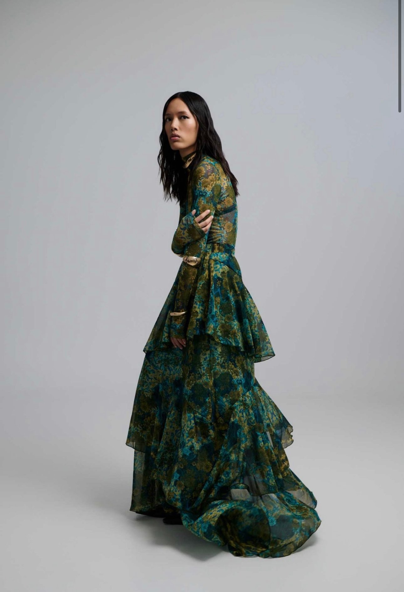 Screenshot Heyden green maxi skirt - Image 1