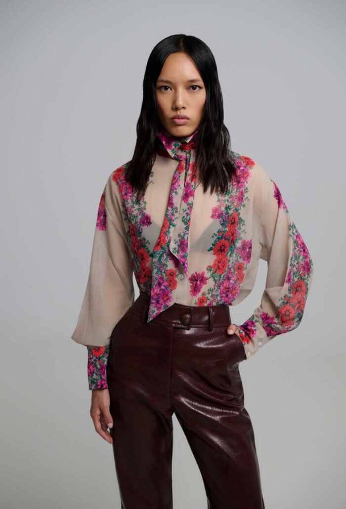 Brea beige oversized shirt - Image 1