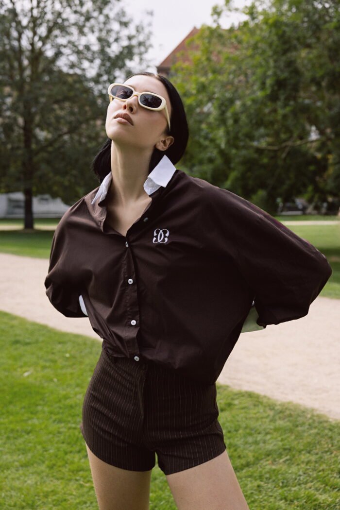 Brown two tone shirt - Image 2