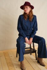 Blushed cherries Jean jumpsuit - Image 3