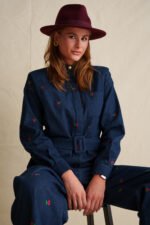 Blushed cherries Jean jumpsuit - Image 2