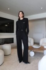 Inna Manoli black cotton pant - Image 2