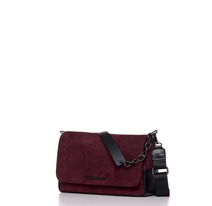 BORDEAUX SUEDE CITY BAG - Image 2