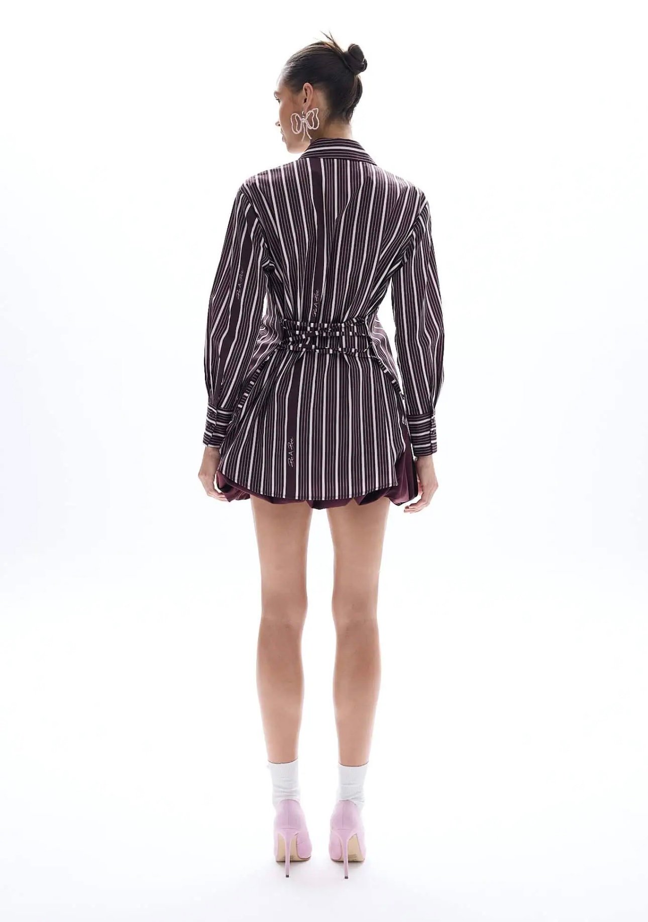 Screenshot Be A Bee Maroon Stripped Shirt - Image 3